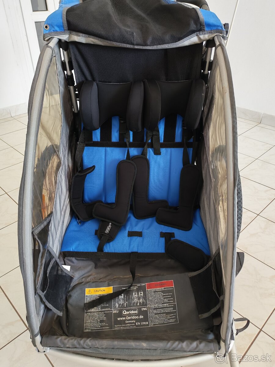 Cyklo vozík pre 2 deti Queridoo - 14