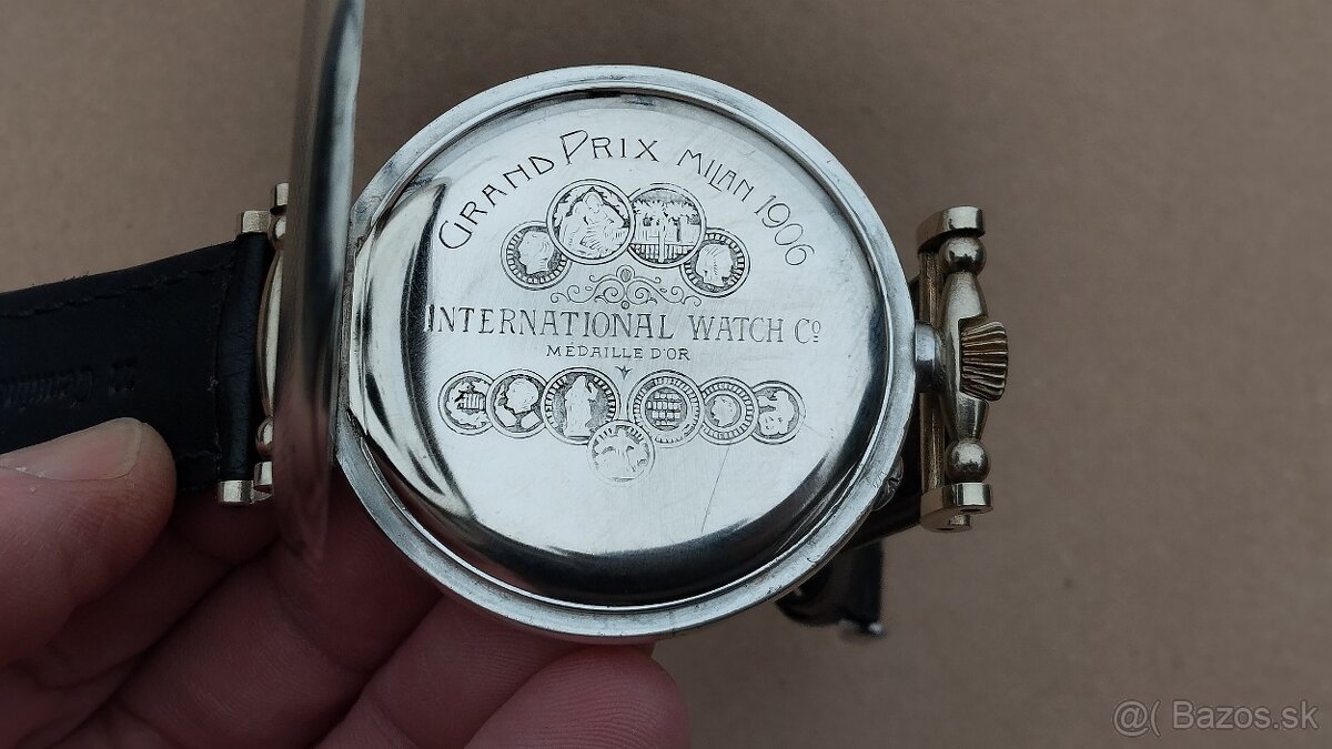 Krásné starožitné STRIEBORNE hodinky IWC Schaffhausen - 14