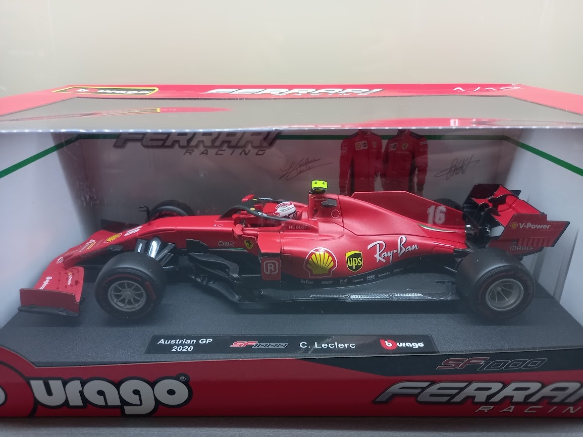6x F1 FERRARI LECLERC A VETTEL BURAGO 1:18 - 14