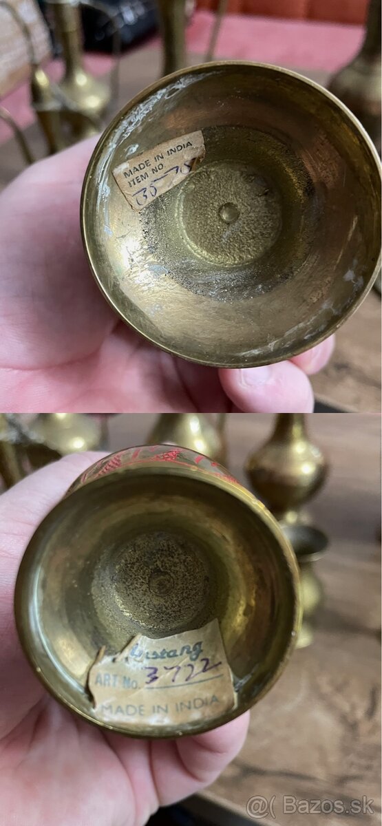 Indické Mosadzné Vázy - 14