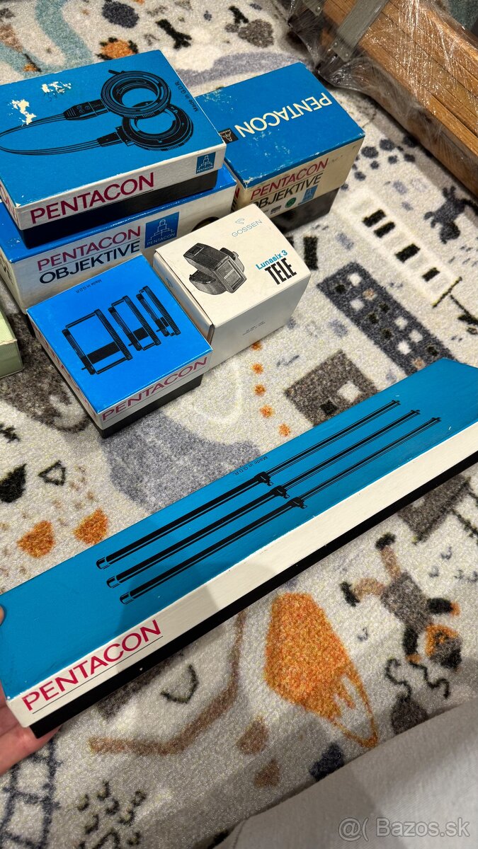 Pentacon zbierka + statív a objektív Pentacon - 14