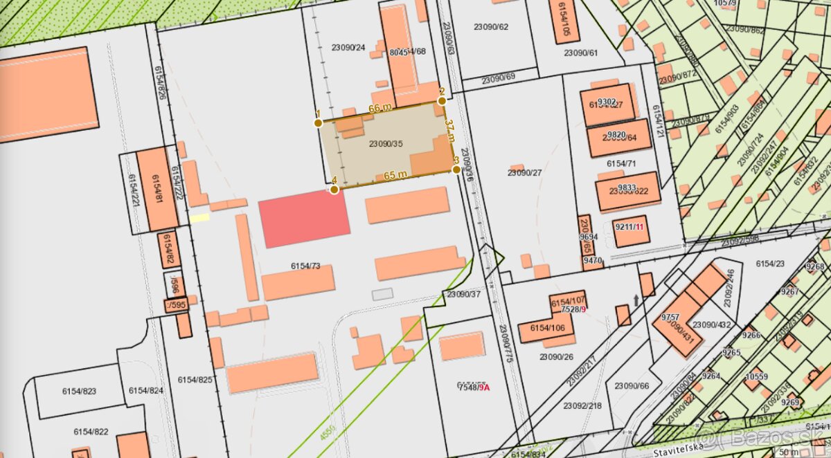 Na predaj: Stavebný pozemok 2452 m² – Bratislava (Rača – Žab - 14