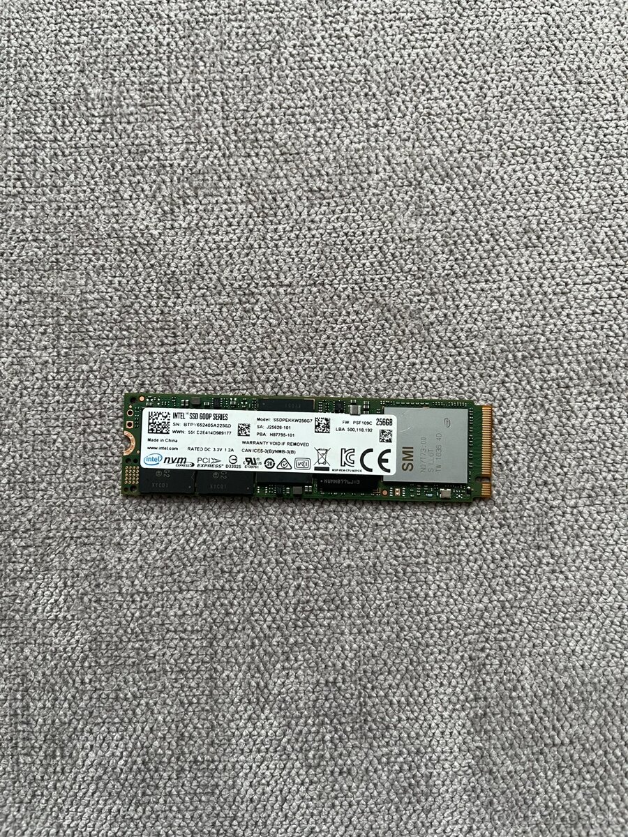 M.2 NVMe SSD Samsung / Intenso / WD / Patriot / Intel 256GB - 14