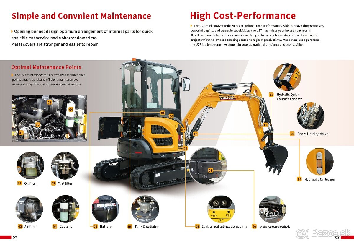 Minibager YUCHAI U27 Premium 2740 kg - 14