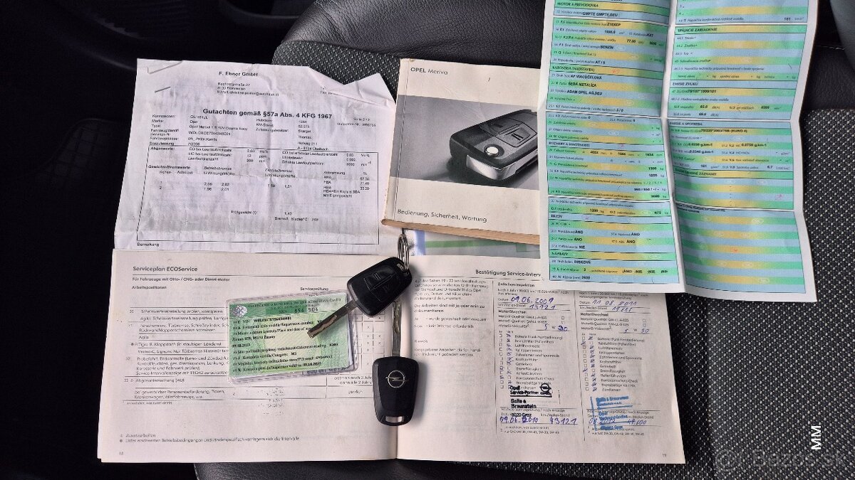 Opel Meriva, automat, benzín, nízky najazd KM, nová STK + E - 14