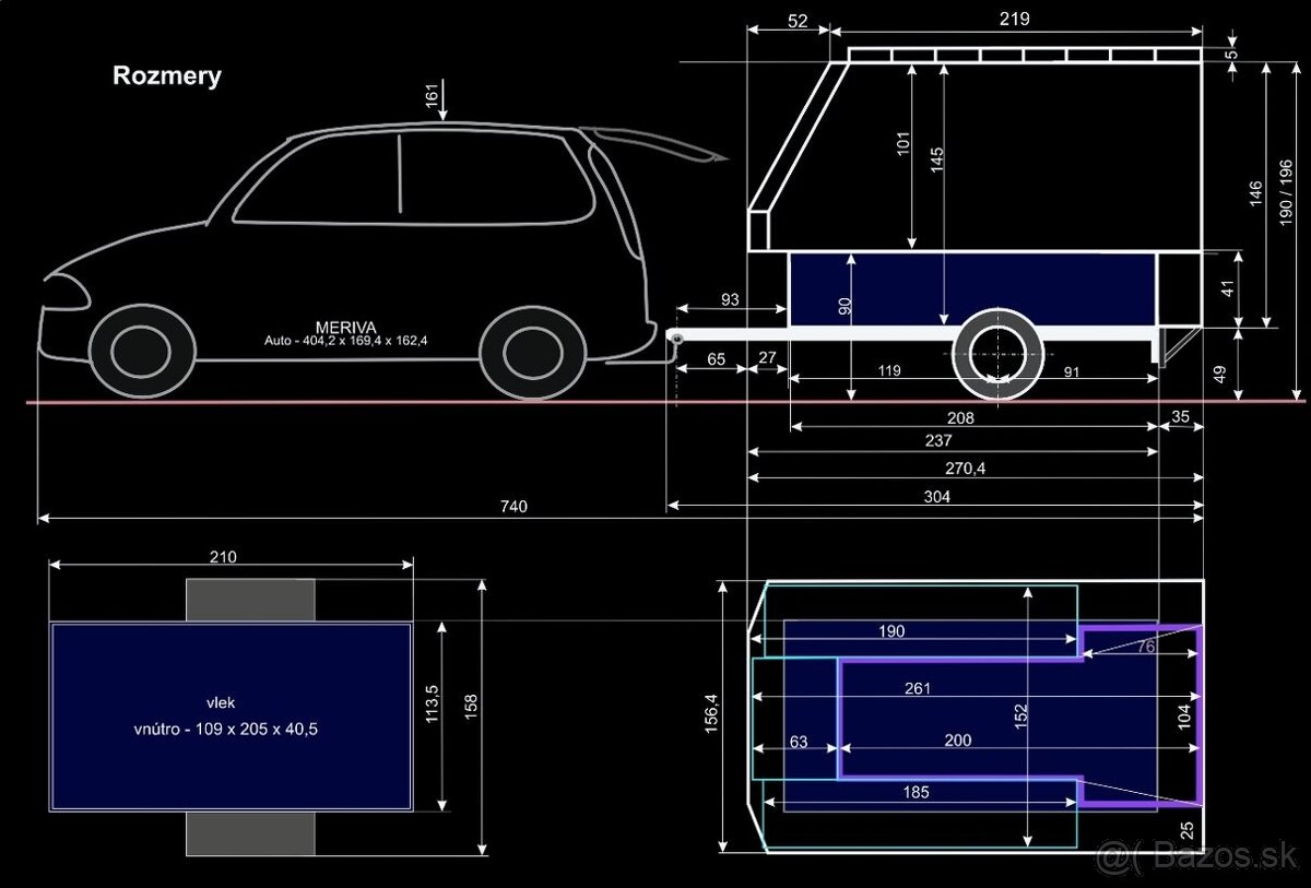 Mini karavan - nádstavba - 14