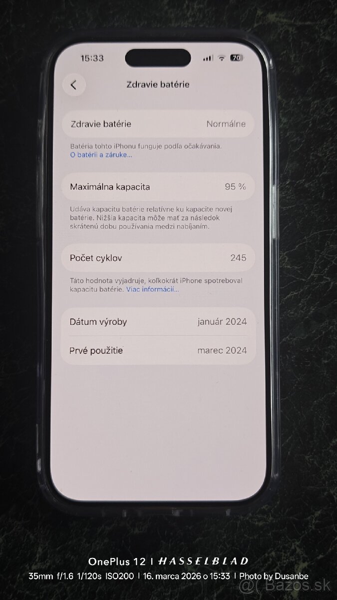 iPhone 15 Pro 128GB White Titanium - 14