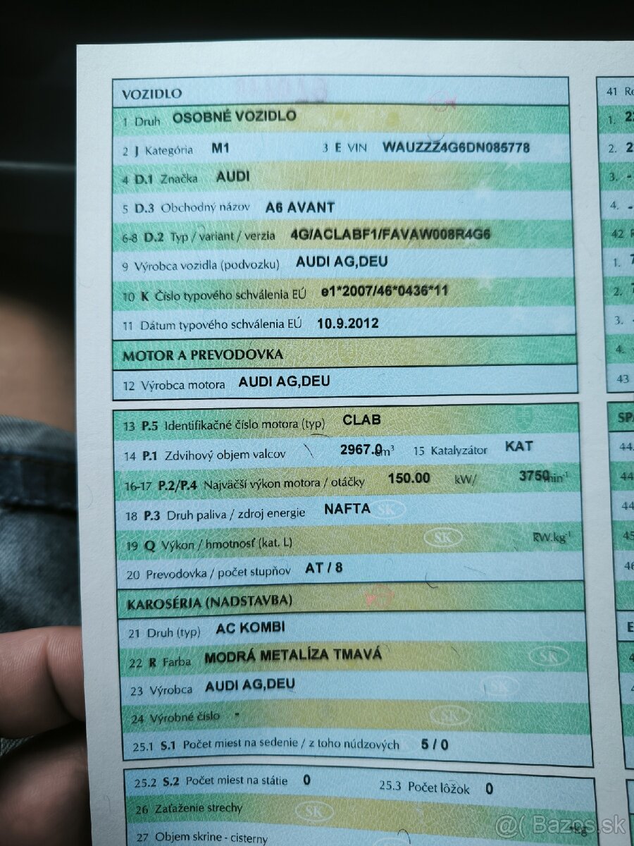 Audi A6 C7 3.0 TDI 150kw (CLAB) 8 rých.Multitronic 9/2012. - 14