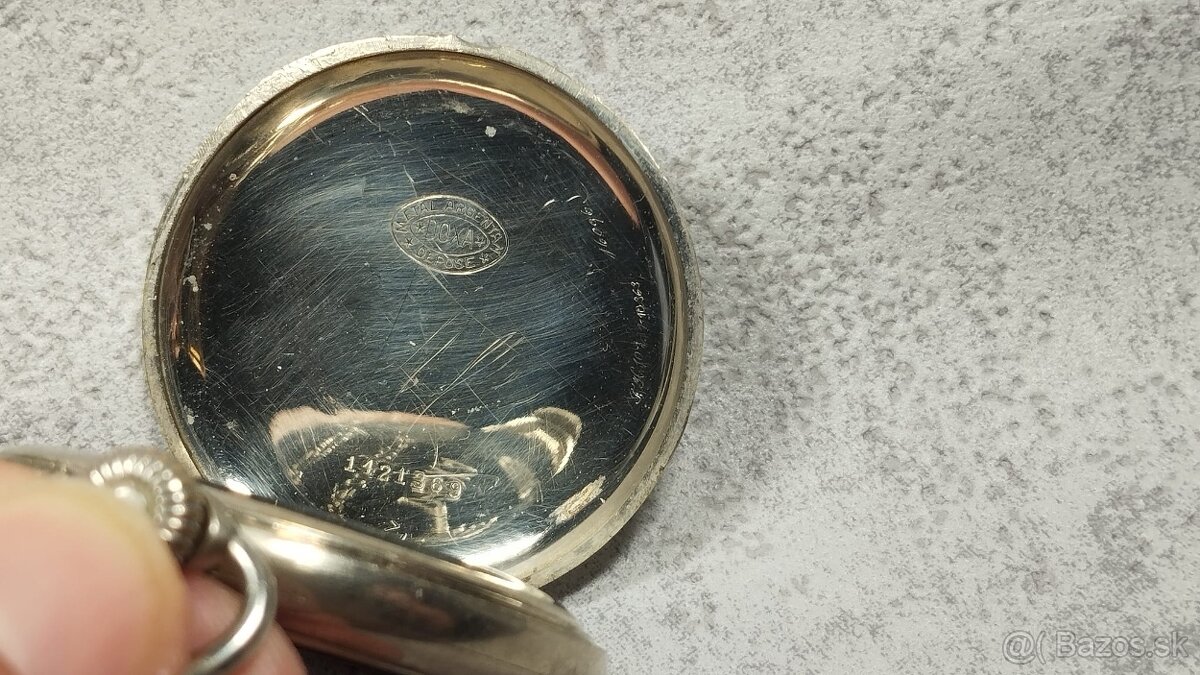 Starožitné pánské kapesní hodinky značené DOXA - 14