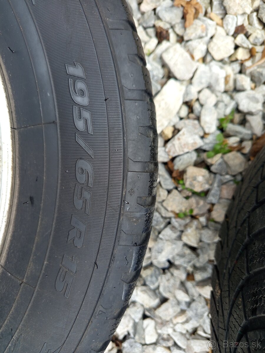 Pneumatiky Toyota zimné + Alu disky elektróny 195/65 R 15 - 14