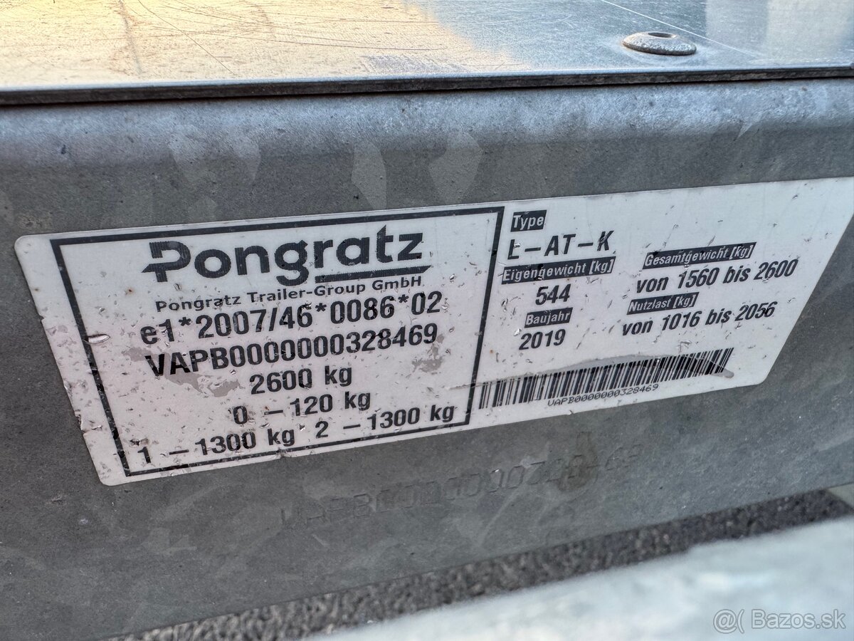 Prívesný vozík Pongratz L-AT 400 T-K - 14