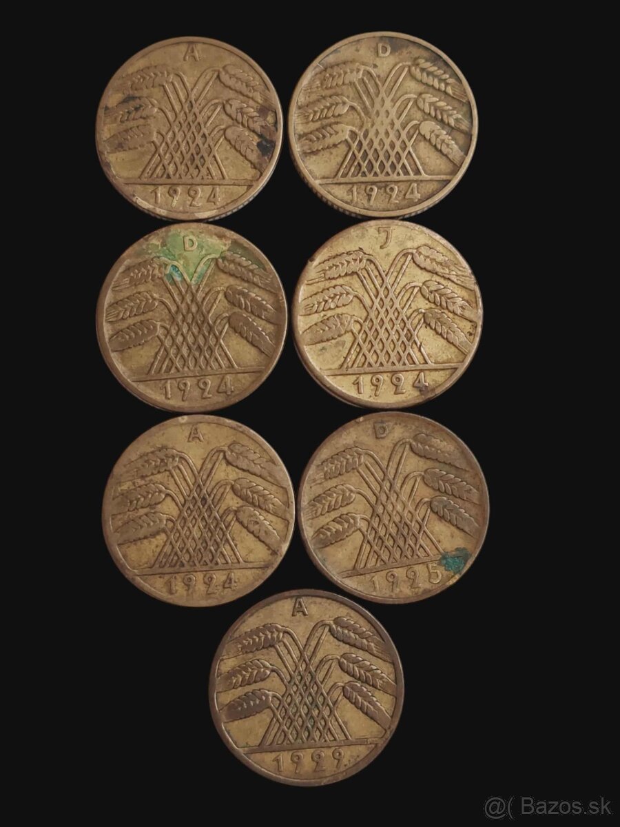 Drobné obehové mince Nemecka - 14