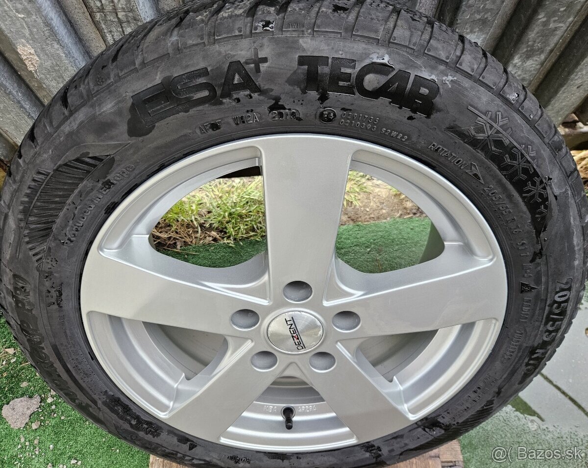 Nemecké disky DEZENT 5x112 r16 + zimné 205/55 r16 - 14