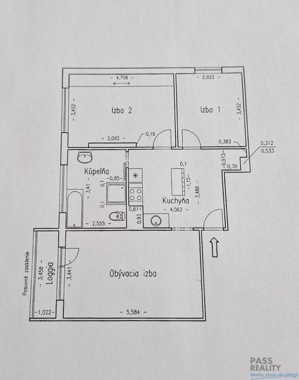 Slnečný 3-izbový byt, loggia, výhľad, zeleň, poloha, L.Dérer - 14