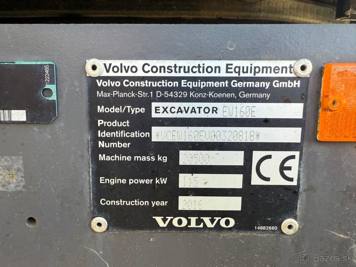 Kolový otočný bagr Volvo EW 160E - 14