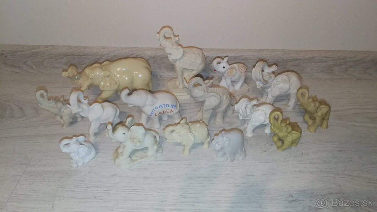 ✅ Dekoračné sošky slonov - rôzny materiál, veľkosť ✅ - 14