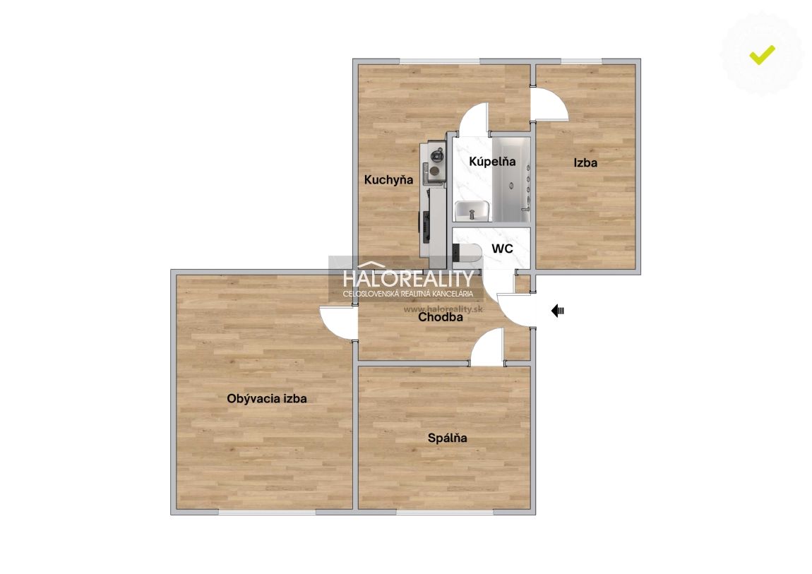 HALO reality - Predaj, trojizbový byt Dunajská Streda - 14