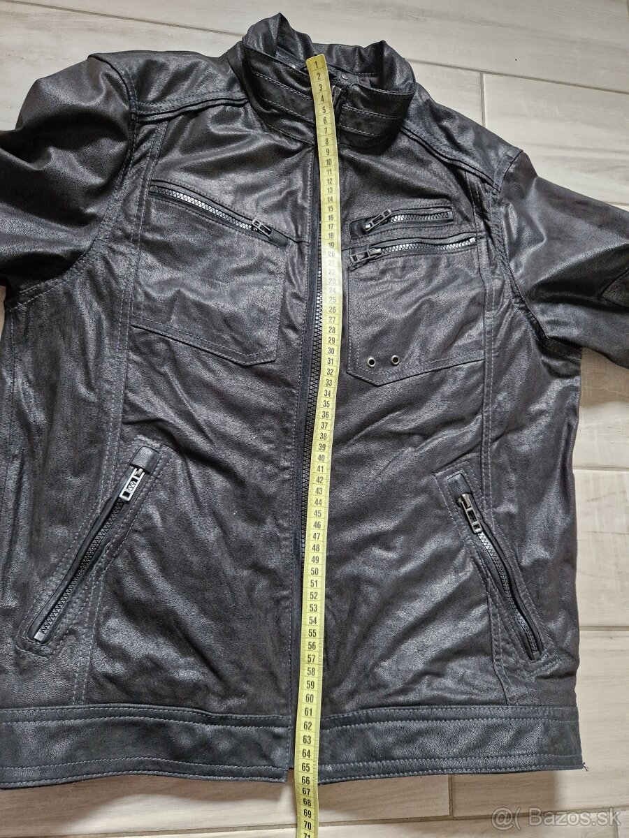 Pánská kožená bunda Angelo Litrico velikost S 1167 - 14