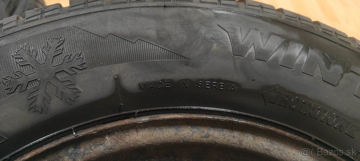 Predám 4 zimné pneumatiky s diskami Škoda octavia 2 - 14
