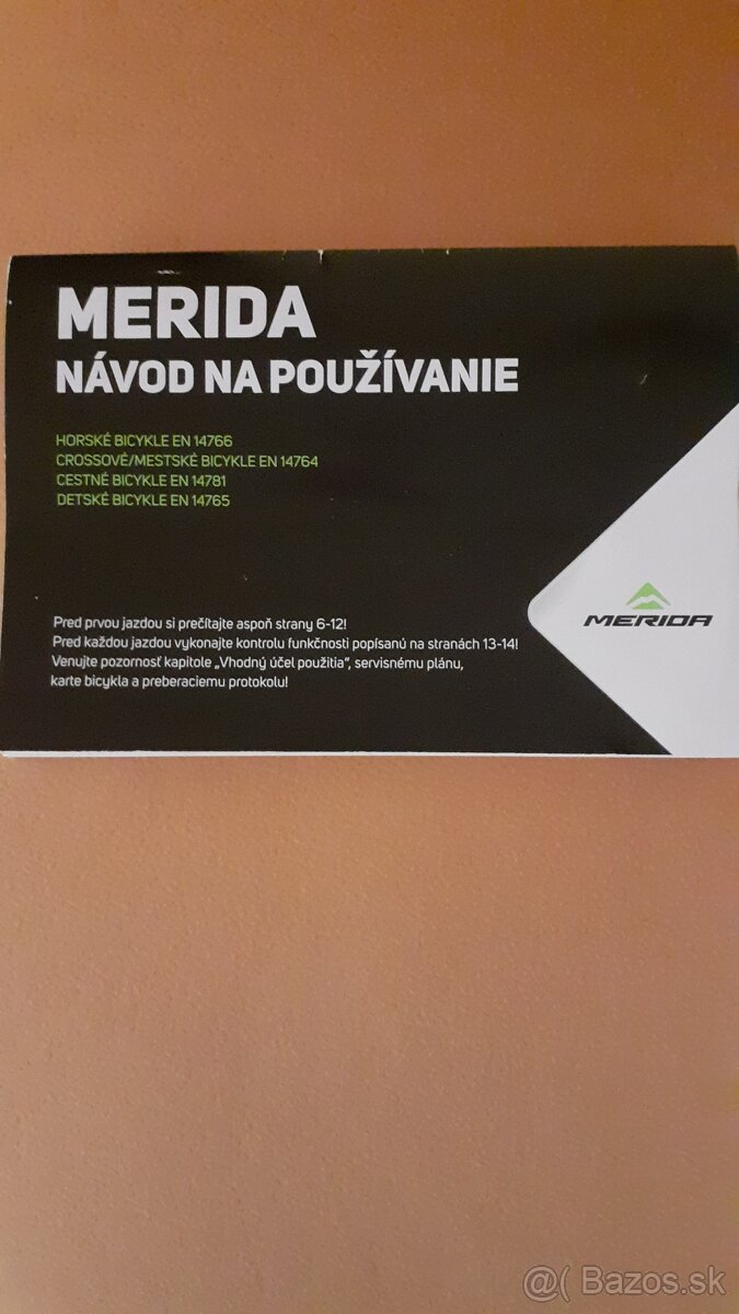 Cestný bicykel Merida. - 14