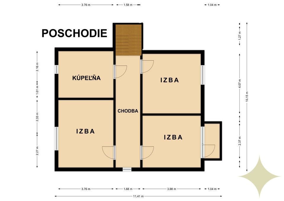Priestranný rodinný dom s dvomi kúpeľňami a ovocným sadom v - 14