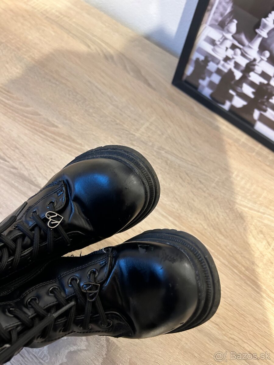 Nelly Blue dievčenské zimné topánky /vysoke čižmy na zips - 14