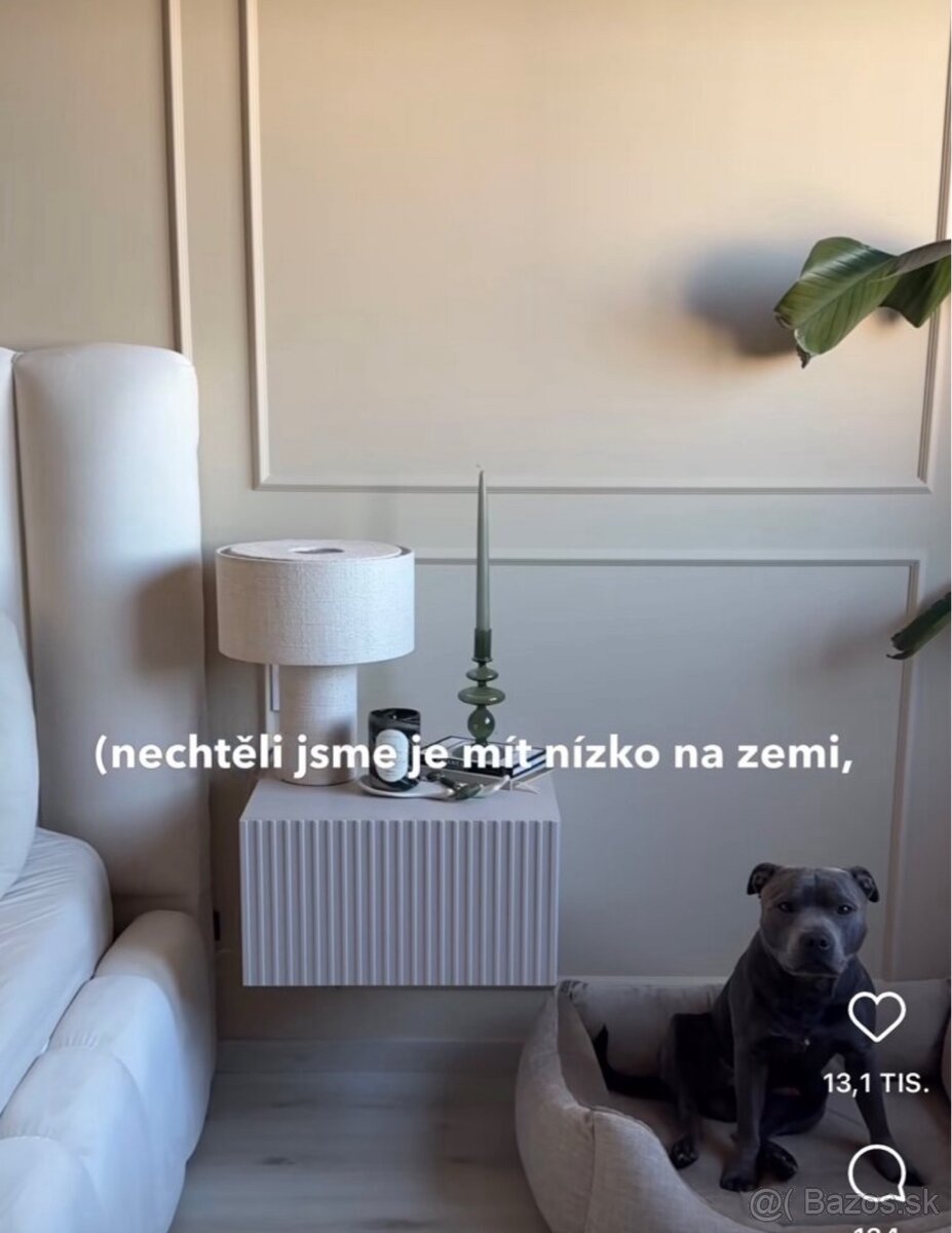 2x iba zmontovaný závesný nočný stolík + DOVOZ ZDARMA - 14