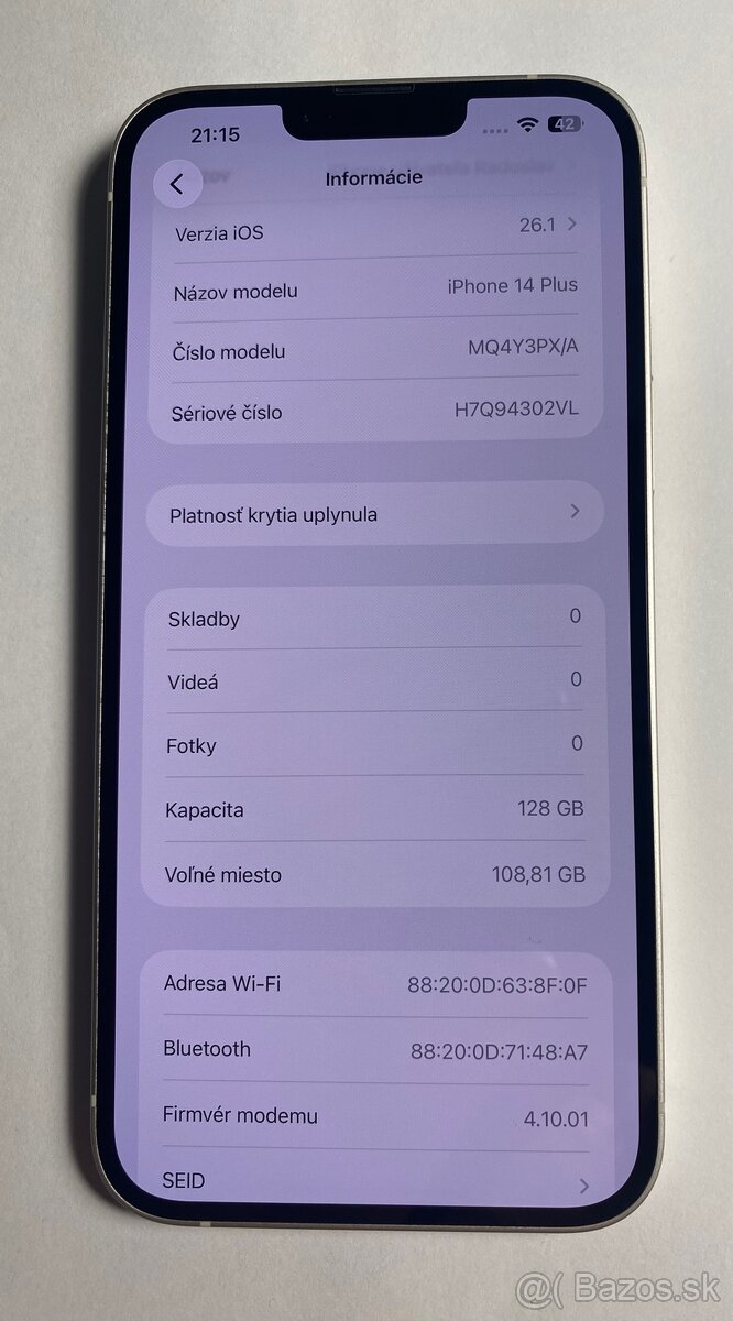 iPhone 14 Plus, batéria 82% - 14