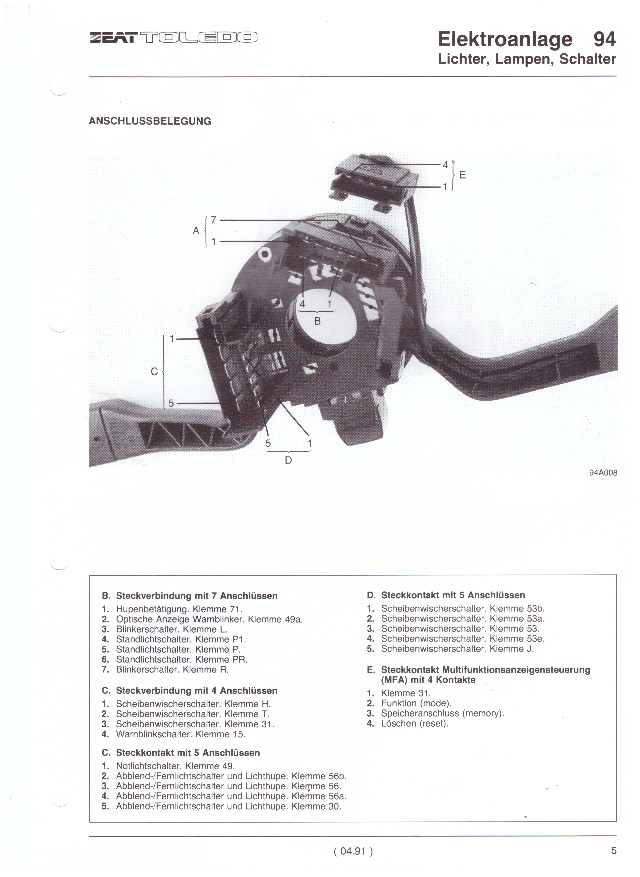 dielenská príručka SEAT TOLEDO 1991 -, 3. zväzok - 14