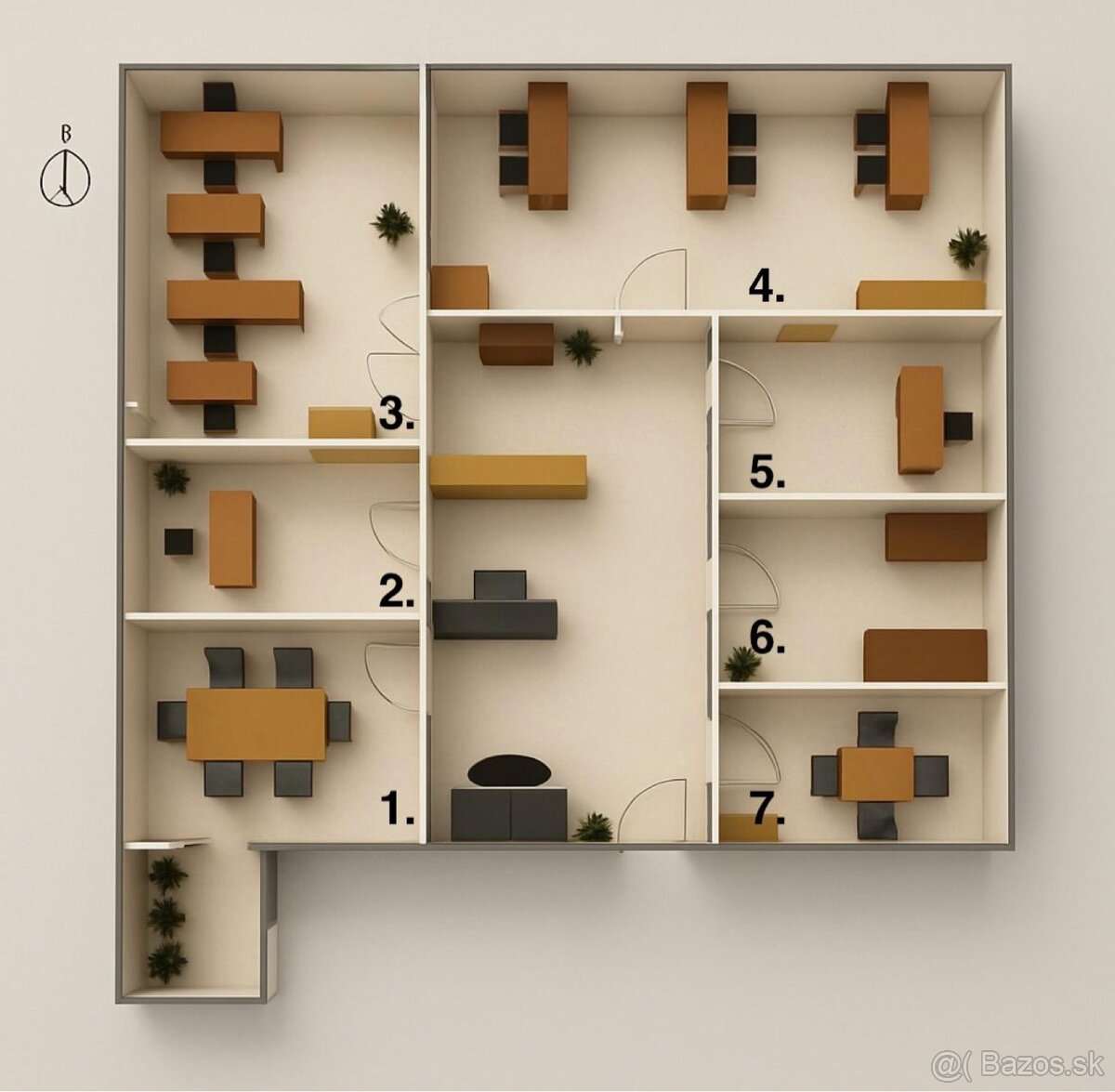 Kancelárske priestory od - 12,5 m2 do - 35 m2, - 14