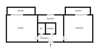 Dvojizbový byt 57 m2, Staromyjavská ul., Myjava - 14