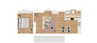 TEHLOVÝ ZARIADENÝ 2 IZBOVÝ BYT + GARÁŽ, ZLATÝ POTOK - 14