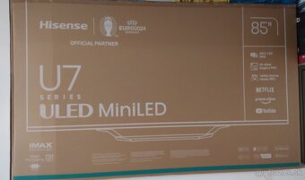 Predám zánovný Mini LED Hisense 85U7NQ s 5-ročnou zárukou. - 14