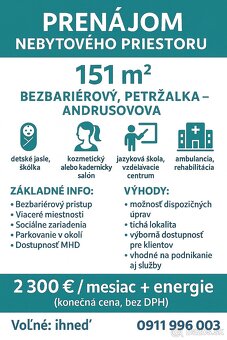 Prenájom priestoru Andrusovova, Bratislava - Petržalka - 14