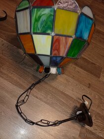 Tiffany stolní lampa starožitna 55x40cm - 14
