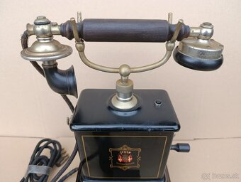Velmi starý dánský telefon Jydsk, hezký kus - 14