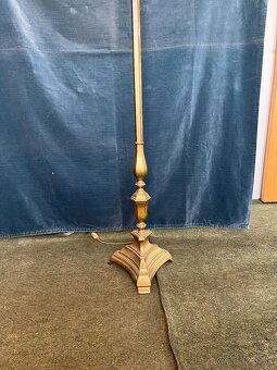 Stojaca lampa - mosadz, krištáľ - 14