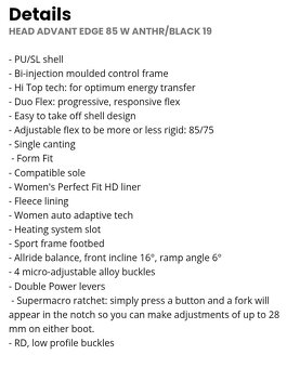 vel. 38 - lyziarky HEAD Advant Edge 85 - 14