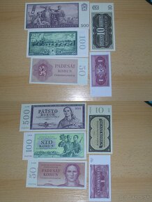RU,ČSSR , ČSR- nevydanné bankovky , návrhy oboustranná kopie - 14