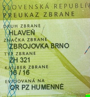 Predám brokovú kozlicu ZH 124 kaliber 7/57R+ br. hlaveň 321 - 14