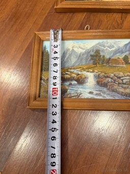9 obrazov v drevených rámoch - 14