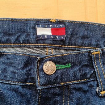 Tommy Hilfiger modré džínsy rovné straight jeans rifle 34 - 14