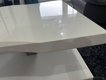 Konferenčný stolik biely - 14