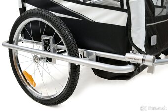 Nový cyklovozík 2v1,príves za bicykel, trojkolka - 14