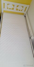 Detska postel Ikea Kritter 160x70cm,biela+matrac a rost - 14