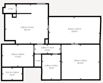 NÁDHERNÝ 3 IZBOVÝ BYT, DREVNÝ TRH, STARÉ MESTO, KOŠICE - 14