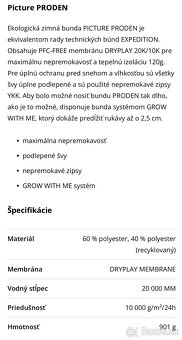 Predam lyziarske oblecenie PICTURE velkost 12 - 14