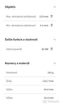 Digitálny fotoaparát PANASONIC DMC-TZ71 TOP STAV - 14