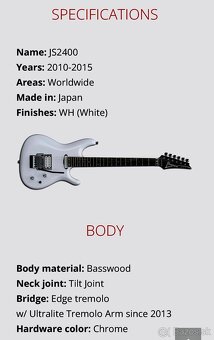 Joe Satriani JS 2400 - 14