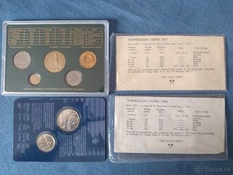 Švédske a Nórske sady mincí - 14